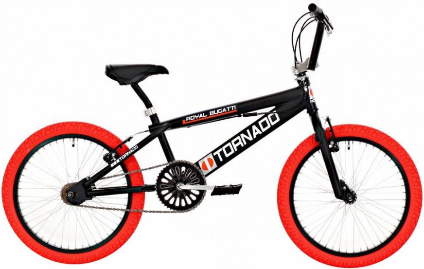 Bike Fun Tornado Bmx fiets Unisex Zwart, Rood 20 Inch online kopen