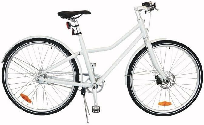 Non-Branded Non Branded City Bike Deluxe 28 Inch 48 cm Unisex 2V Terugtraprem Wit online kopen