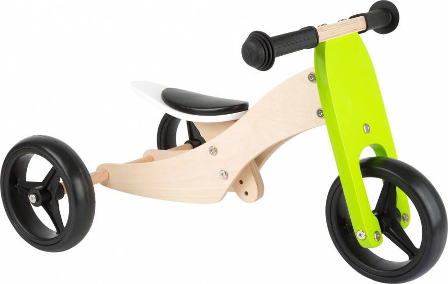Small Foot Tricycle Trike 2 in 1 Loopfiets 10 Inch Junior Groen online kopen