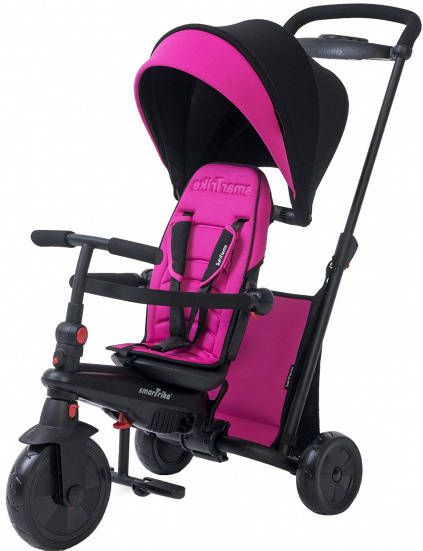 Smartrike 7 in 1 driewieler Smartfold 500 Meisjes Zwart/roze online kopen