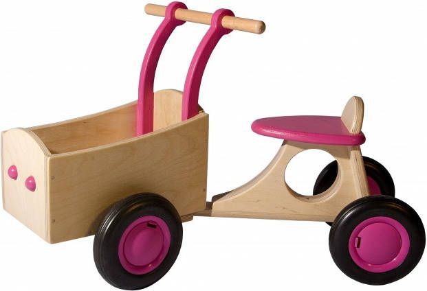 Van Dijk Toys Loop bakfiets Junior Roze online kopen