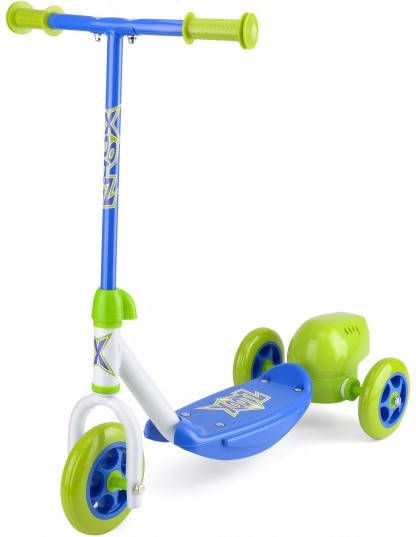 Xootz 3 wiel Kinderstep Bubble Scooter Jongens Voetrem Groen/blauw online kopen