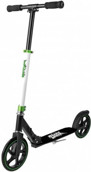 Xootz Xoo Large Wheeled stuntstep Junior Voetrem Wit Zwart