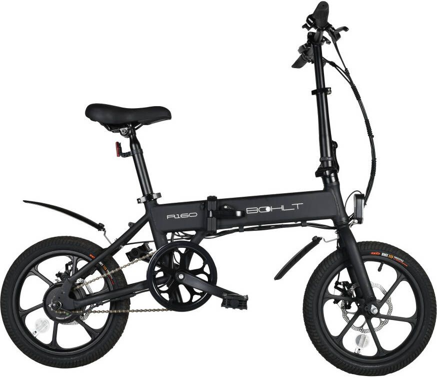 Bohlt R160BL elektrische vouwfiets 16" zwart