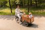 Cangoo Groovy Bakfiets 24 Inch 42 Cm Unisex 6v V brakes Zwart bruin - Thumbnail 1