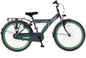 Popal Funjet X 24 Inch 40 Cm Jongens Terugtraprem Groen grijs