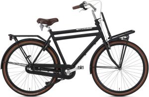 Popal Transportfiets daily dutch prestige N3 61 cm Mat zwart Mat zwart