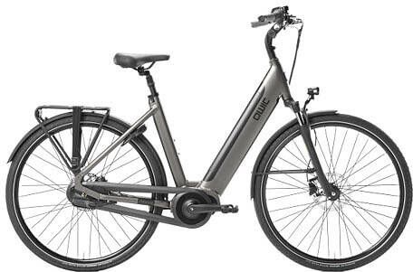 Qwic Elektrische stadsfiets Premium I-AUTO Heren framemaat XL... Zwart