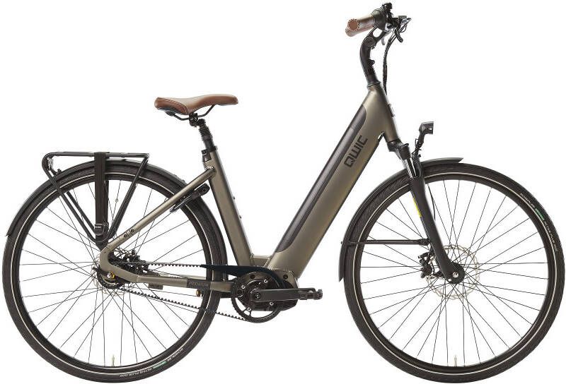 Qwic Elektrische stadsfiets Premium i-MN7+ Belt Dames framemaat XL... Zwart - Foto 2