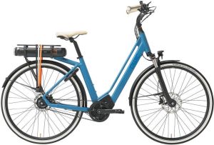 Qwic Elektrische stadsfiets Premium MA8 framemaat M Blauw 625 Wh Blauw