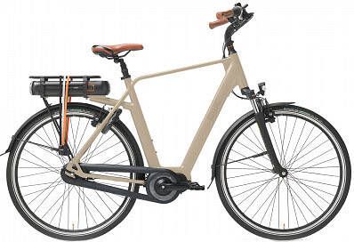Qwic Elektrische stadsfiets Premium MN7 framemaat L Beige 756 Wh Beige