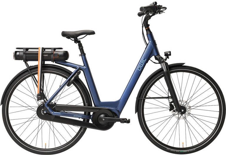 Qwic Elektrische stadsfiets Premium MN7D+ Dames framemaat M Donker... Donker blauw - Foto 2