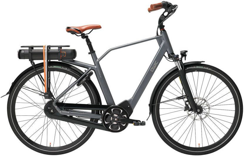 Qwic Elektrische stadsfiets Premium MN8 Brose framemaat L... Antraciet