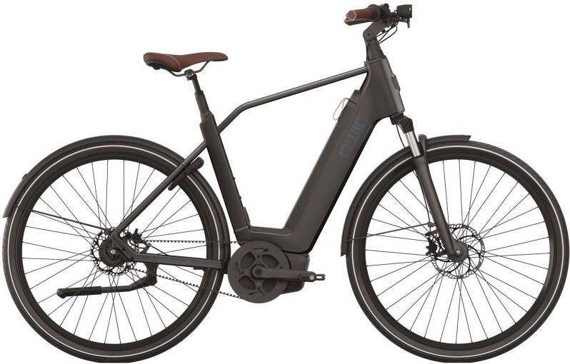 Qwic Elektrische stadsfiets Premium Q MN8 Belt Heren framemaat L... Mat zwart