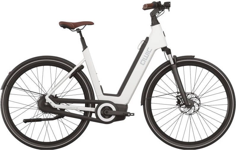 Qwic Elektrische stadsfiets Premium Q MN8 Dames framemaat M Wit 756 Wh Wit - Foto 2