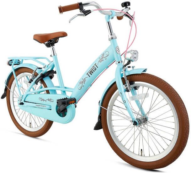 Supersuper Kinderfiets twist 20 inch Turquoise