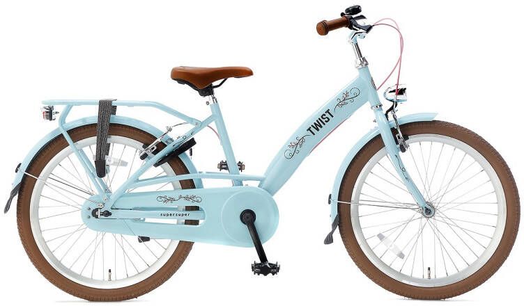 Supersuper Kinderfiets twist 22 inch Turquoise