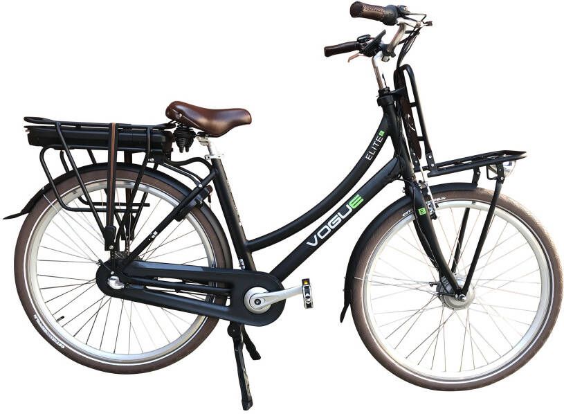 Vogue Elektrische fiets e-Elite Dames 57 cm Mat zwart 468 Wh Mat zwart