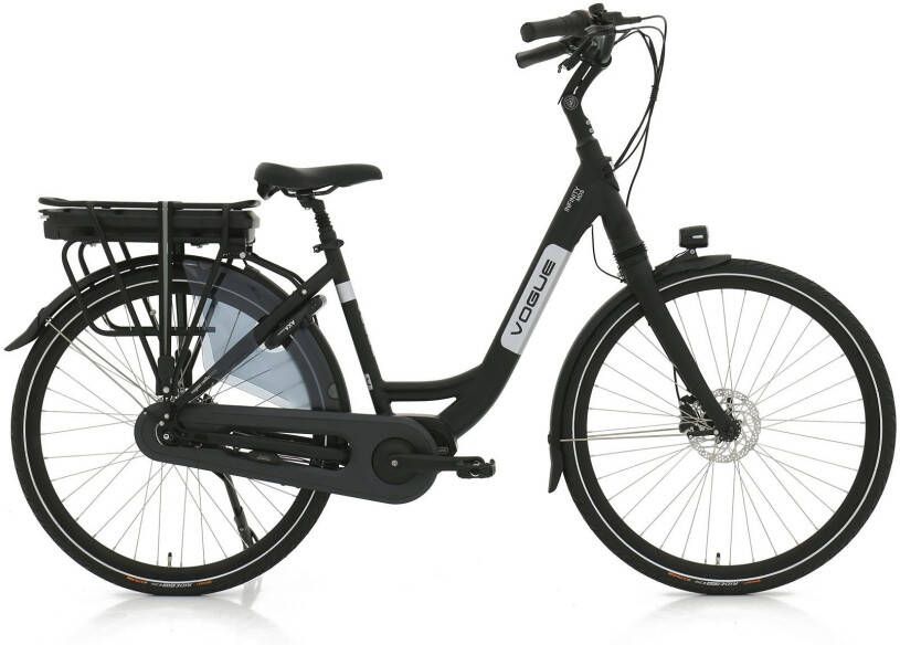Vogue Elektrische fiets Infinity MDS Dames 48 cm Mat Zwart 468 Wh Mat zwart
