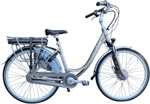 Vogue Elektrische fiets Premium Dames 48 cm Mat grijs 468 Wh Mat grijs