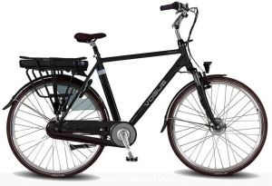 Vogue Elektrische fiets Premium Heren 56 cm Mat zwart 468 Wh Mat zwart