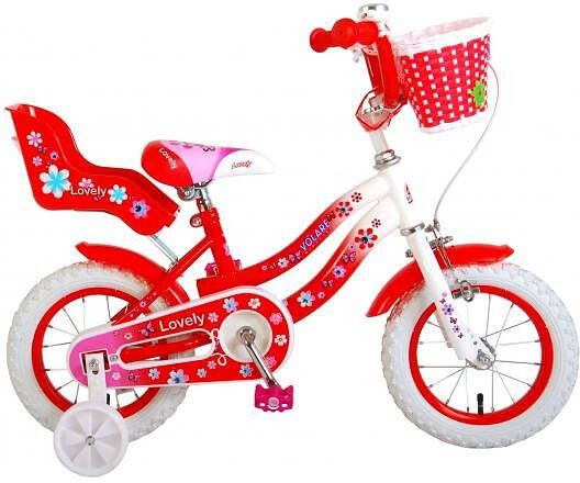 Volare Kinderfiets Lovely 12 inch Rood