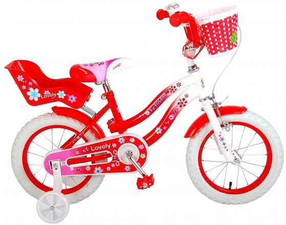 Volare Kinderfiets Lovely 14 inch Rood