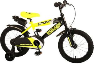 Volare Sportivo Kinderfiets Jongens 16 inch Neon Geel Zwart 95% afgemonteerd