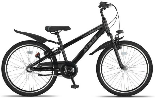 Altec Attack MTB 24 Inch Jongens 3V V Brakes Zwart
