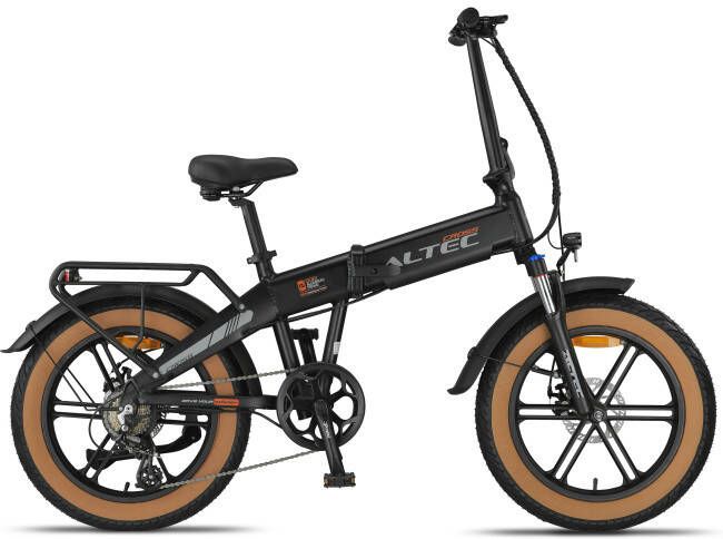 Altec Cross Fatbike Vouwfiets 20 Inch 39 cm Unisex 7V Schijfrem Matzwart