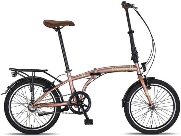 Altec Vouwfiets Cunda 20 Inch 27 cm Unisex 3V V-Brakes Zalmroze - Foto 3