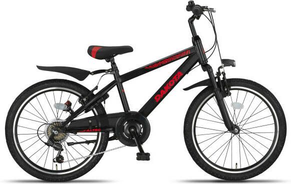 Altec Dakota MTB 22 Inch Jongens 7V V Brakes Zwart