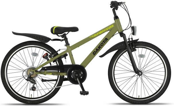 Altec Dakota MTB 24 Inch Jongens 7V V Brakes Legergroen