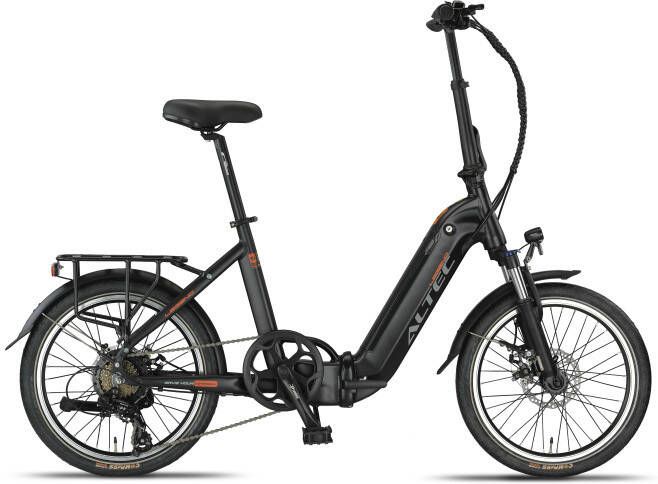 Altec Legend Vouwfiets 20 Inch 34 cm Unisex 7V Schijfrem Matzwart