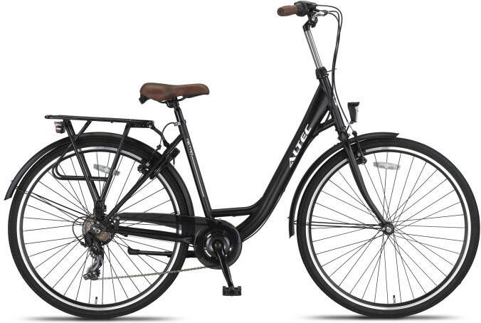 Altec Metro 28 Inch 49 cm Dames 7V V Brakes Matzwart