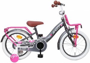 Amigo Bloom s3 16 Inch 24 Cm Meisjes Terugtraprem Grijs