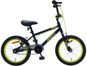 Amigo Danger BMX fiets 16 Inch Fietscross voor en Zwart Geel