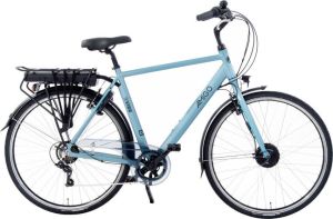 AMIGO E Vibe D1 28 Inch 54 cm 7V V Brakes Matblauw