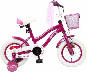 AMIGO Flower 12 Inch 21 5 cm Meisjes Terugtraprem Paars