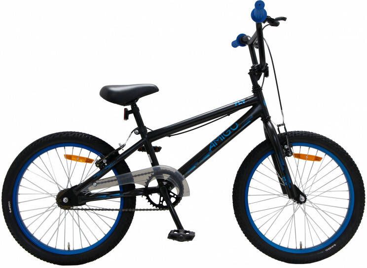 Amigo Fly BMX fiets 20 inch Fietscross voor en Zwart Blauw