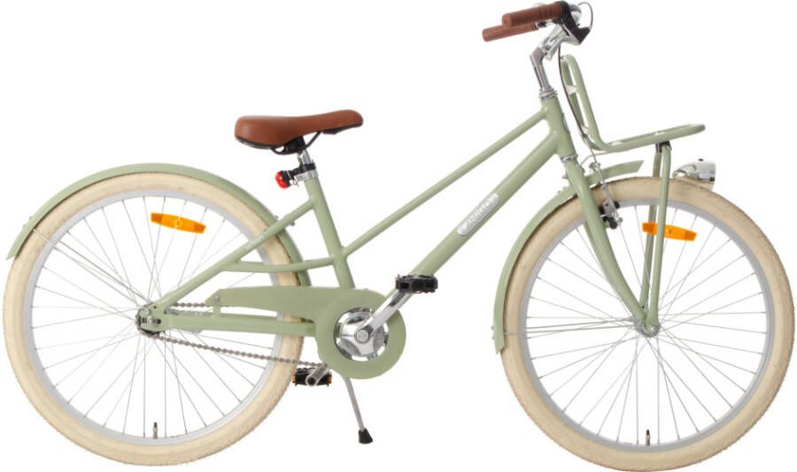 Amigo Urban Meisjesfiets 26 Inch Kinderfiets > 140 cm Lichtgewicht Aluminium Met Terugtraprem en V-Brake Groen