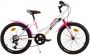 Aurelia 420 Sport Mountainbike MTB voor Meisjes 20 Inch 31 cm 6 Versnellingen V-Brakes Wit - Thumbnail 2