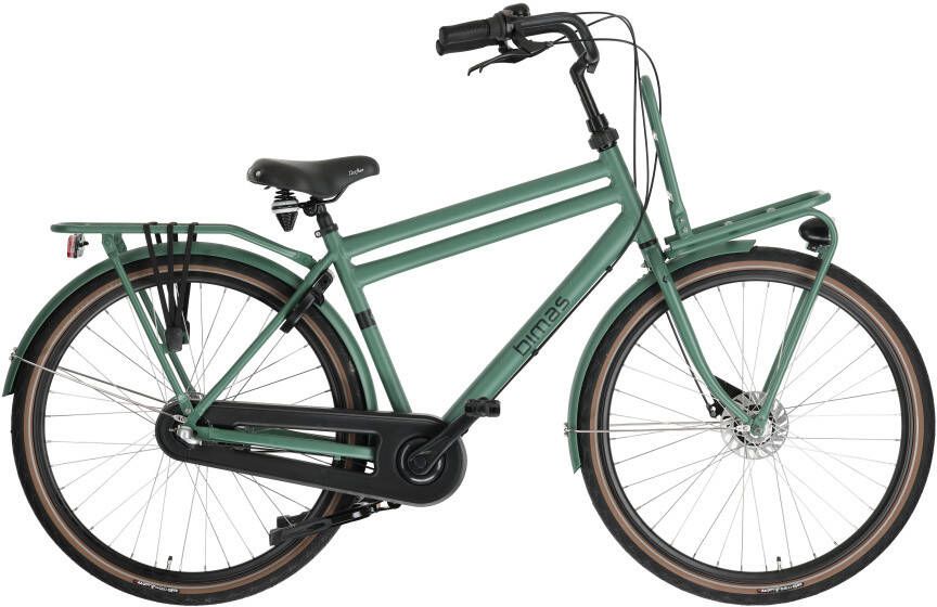 Bimas Transporter 3.3 28 Inch 50 cm Heren 3V Rollerbrake Matgroen
