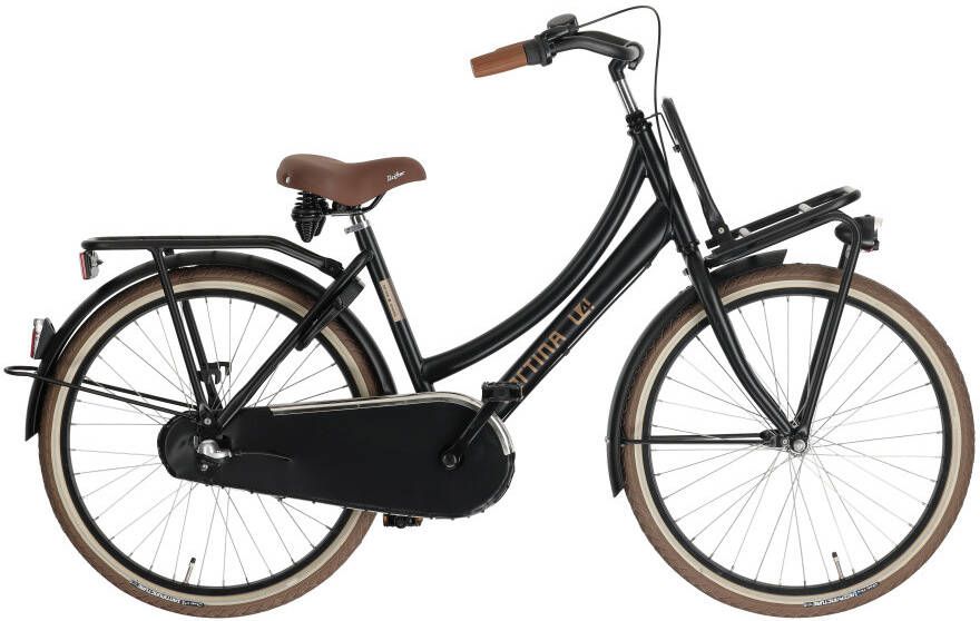 Cortina U4 Mini Stadsfiets Transportfiets Kinderfiets 3 versnellingen 8-10 jaar Zwart