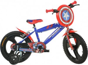 Dino Bikes Dino Captain America Kinderfiets Mannen Blauw 14