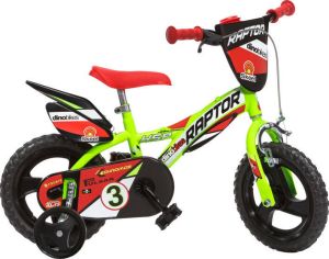 Dino Raptor 12 Inch 21 cm Jongens Doortrapper Lichtgeel Rood