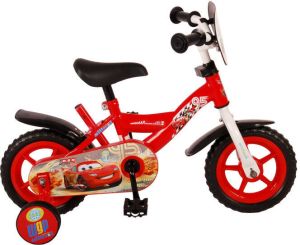 Volare Disney Cars Kinderfiets Jongens 10 inch Rood Doortrapper
