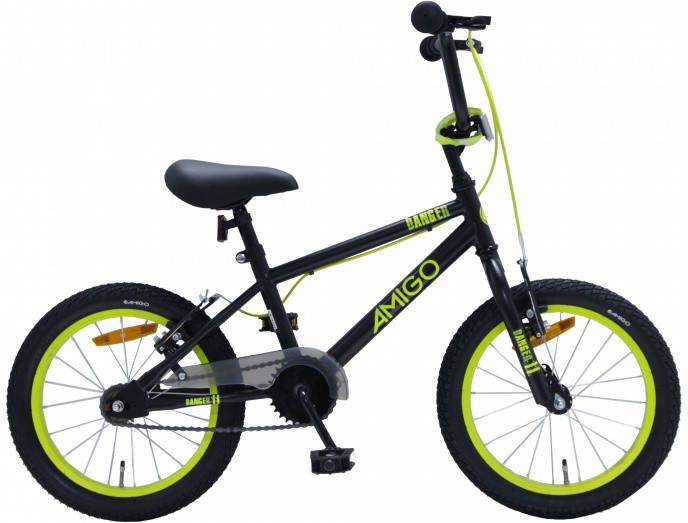 Amigo Danger BMX fiets 16 Inch Fietscross voor jongens en meisjes Zwart/Geel online kopen