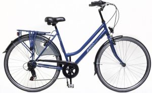 Amigo Moves Damesfiets 28 inch Fiets met 6 versnellingen Matblauw
