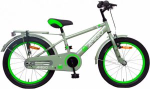 Amigo Sports s6 18 Inch 26 Cm Jongens Terugtraprem Grijs groen